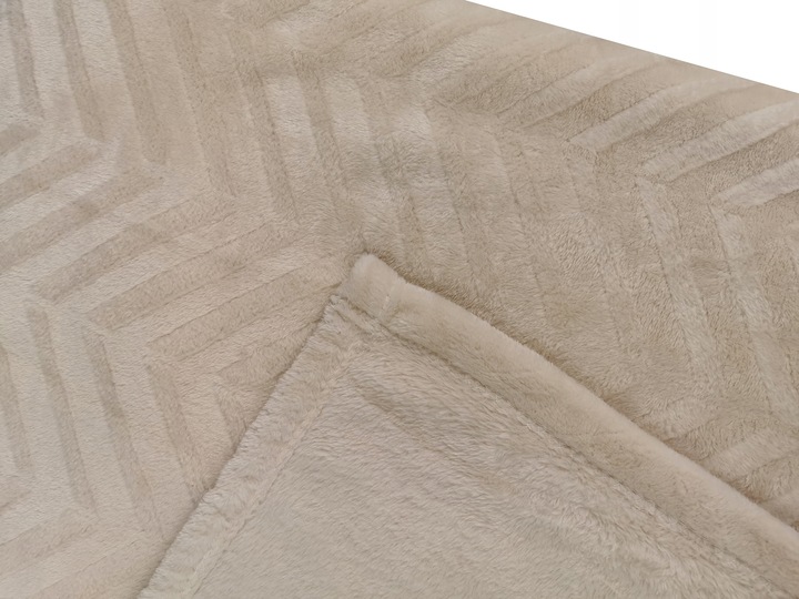 KOC GRUBY NARZUTA DWUSTRONNA CIEPŁA na PREZENT dla CÓRKI 200x220 CM BEŻOWY