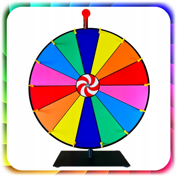 KOŁO FORTUNY SUCHOŚCIERALNE GRA DLA DZIECI LOTERIA IMPREZY 50CM +