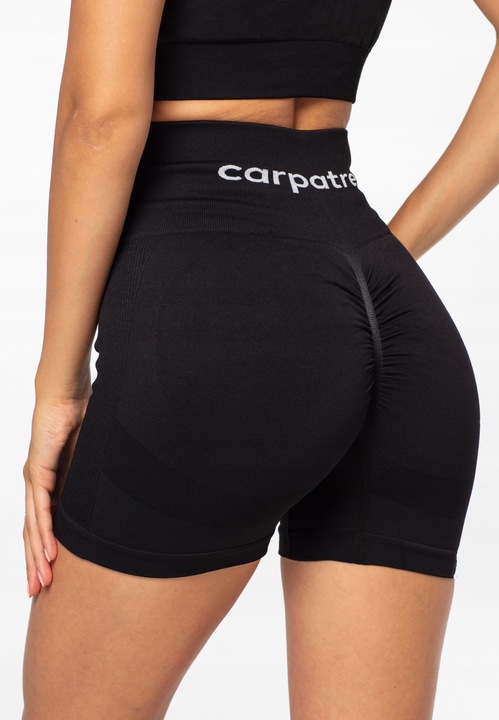 SZORTY CZARNE Z WYSOKIM STANEM CARPATREE ALLURE - S