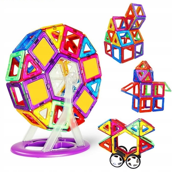 KLOCKI MAGNETYCZNE PANELE KONSTRUKCYJNE 128 EL