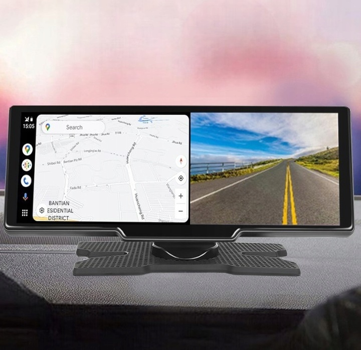 RADIO STACJA MULTIMEDIALNA MONITOR ANDROID AUTO APPLE CARPLAY 2 KAMERY