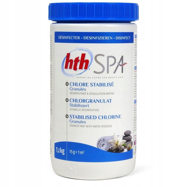 HTH Spa CHLOR GRANULAT do WANNY Spa JACUZZI 1,2 kg