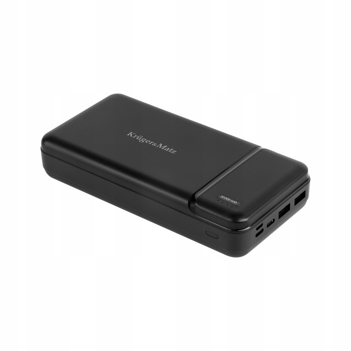 Power bank 30000mAh 2xUSB USB-C kabel KrugerMatz