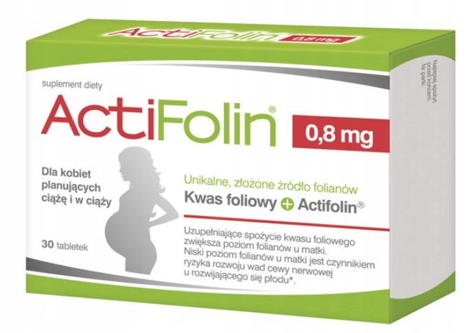 Actifolin 0,8 mg, 30 tabletek