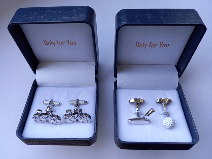 Spinki do mankietów Zestaw do Golfa Kij Putter Piłka HPC dla golfisty +Etui