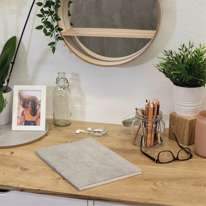 Okleina Na Blat Dąb Ribbec Folia Meblowa Drewno PCV Rolka Wymiar