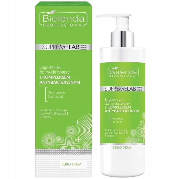 Bielenda Professional Supremelab Żel Do Twarzy Sebio Derm Łagodny 190ml