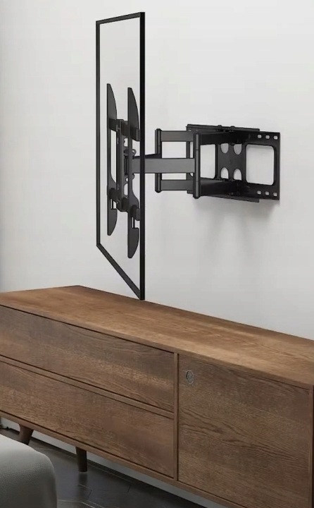 Solidny stalowy regulowany uchwyt ścienny do telewizora TV LCD EXTRA MOCNY