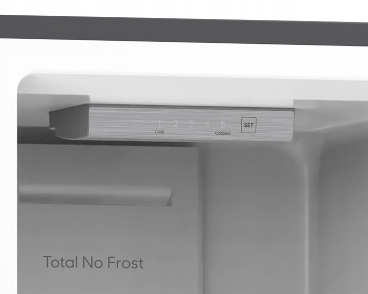 Lodówka No Frost 175cm 225L Smith&Brown SFBF-532-BE3 Czarna WĄSKA