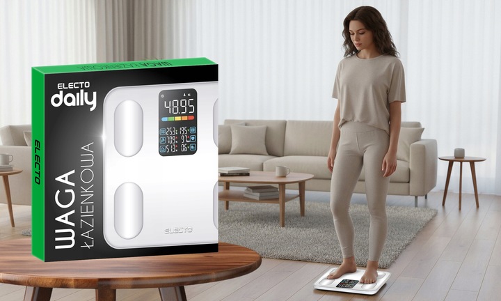 WAGA ŁAZIENKOWA ELEKTRONICZNA ANALITYCZNA APLIKACJA PO POLSKU 13