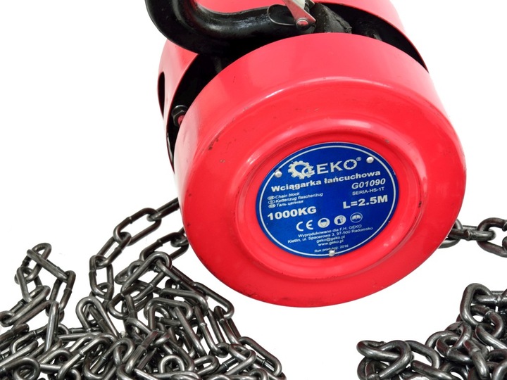 WCIĄGARKA WYCIĄGARKA ŁAŃCUCHOWA 1T WCIĄGNIK