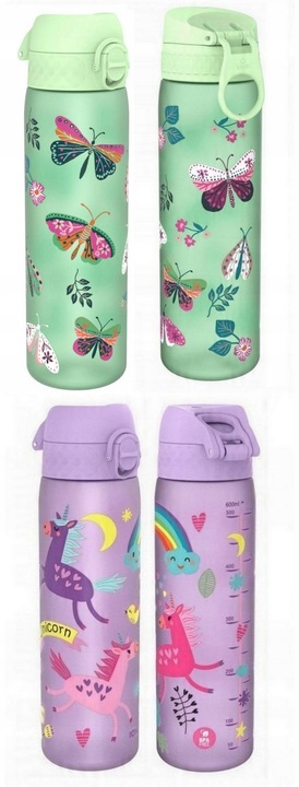 ION8 Dziecięcy bidon butelka na wodę szkoła przedszkole 500ml mix wzorów