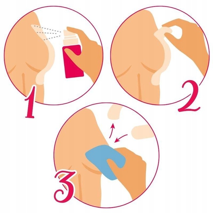 SPRAY DO USUWANIA TEJPÓW kinesiotaping CureTape Boob Tape Remover - 50 ml