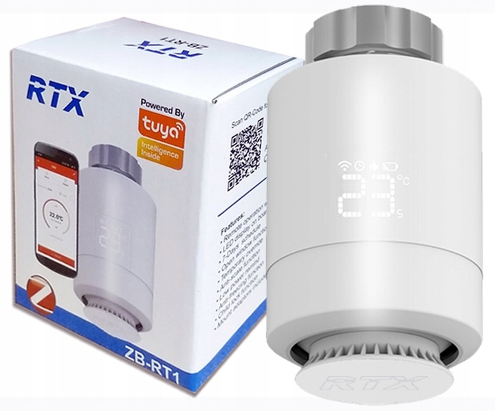 Głowica Termostatyczna RTX Termostat Inteligentny ZigBee TUYA Smart