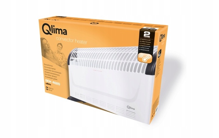 GRZEJNIK ELEKTRYCZNY KONWEKTOROWY DOMOWY 2000W TERMOSTAT QLIMA