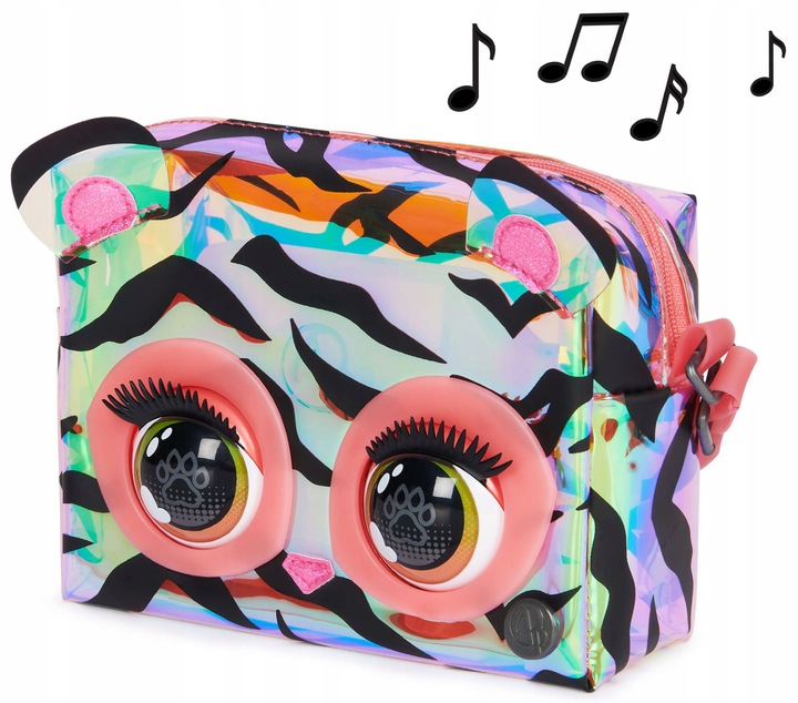 PURSE PETS PURRISMA ZEBRA TOREBKA INTERAKTYWNA Z OCZAMI I DŹWIĘKIEM