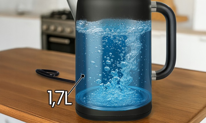 Czajnik elektryczny z regulacją temperatury 1.7L 1500W ISAJ KT1