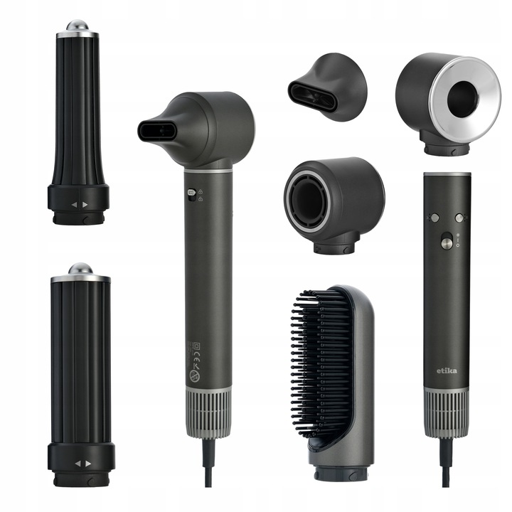 MOCNA SUSZARKA LOKÓWKA DO WŁOSÓW 5W1 3 PRĘDKOŚC Z JONIZACJA 1300W