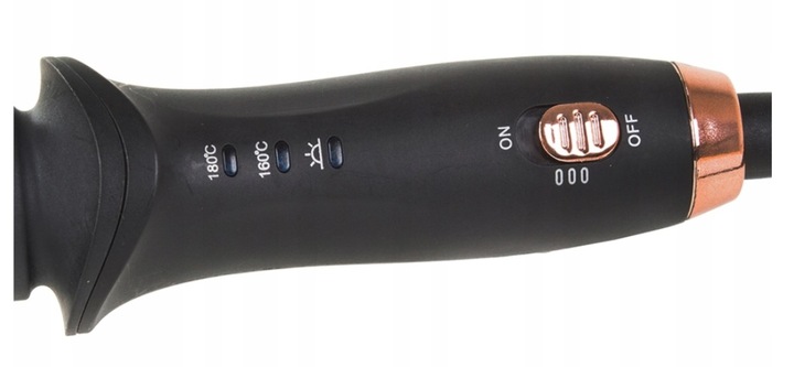 Lokówka do Stylizacji Włosów Ceramiczna Szczotka do Włosów Loki Fale Czarna