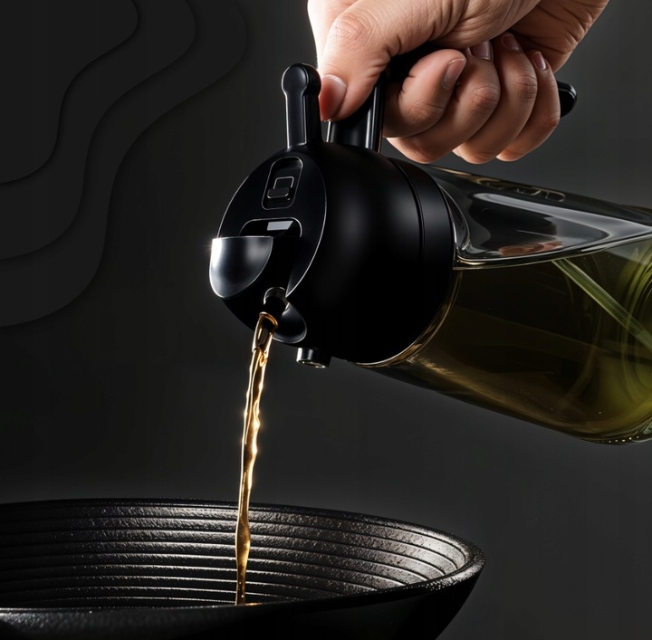 DOZOWNIK DO OLIWY OCTU OLEJU SPRYSKIWACZ NALEWAK TEKAN 470ML SZKLANY