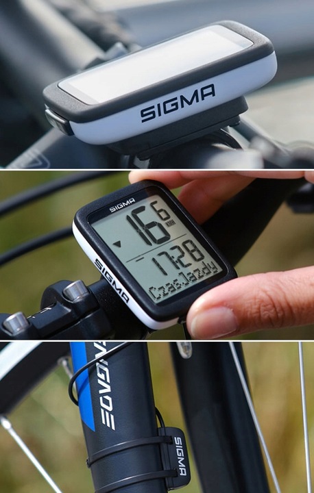 MARKOWY LICZNIK ROWEROWY SIGMA 10.0 IPX8 POLSKIE MENU TERMOMETR START/STOP