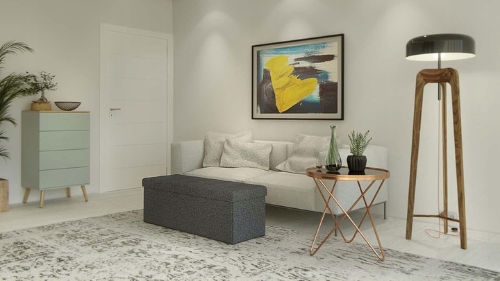 Skrzynia TAPICEROWANA siedzisko z pojemnikiem PUFA pikowana