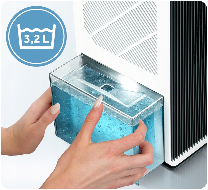 OSUSZACZ POWIETRZA POCHŁANIACZ WILGOCI 64W HEPA 34dB TIMER LED Berdsen