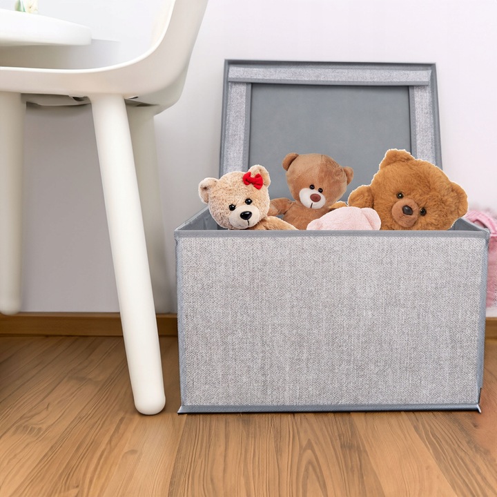 POJEMNIK TEKSTYLNY 40X30X25 CM DO PRZECHOWYWANIA PUDEŁKO ORGANIZER DO