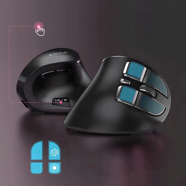 Myszka wertykalna RENEW FORCE pionowa MYSZ bezprzewodowa WiFi Bluetooth PRO