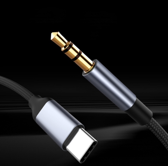 KABEL ADAPTER Przejściówka typ USB-C 3.1 mini Jack 3,5mm Audio AUX DAC 1,5m