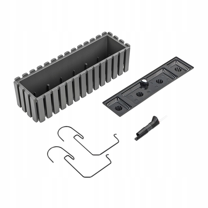 2x Skrzynka Balkonowa DDEF600W Doniczka z Systemem