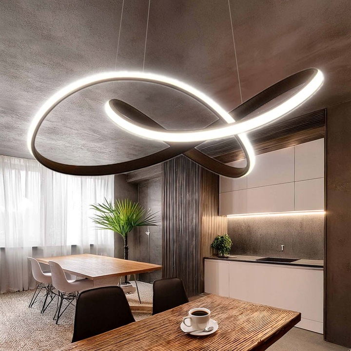 Lampa sufitowa LED wisząca żyrandol LED do salonu kuchni Nowoczesna