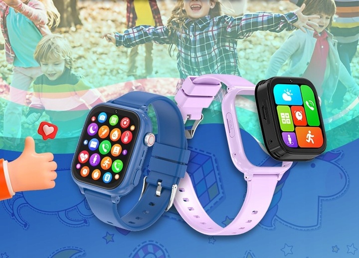 SMARTWATCH ZEGAREK DLA DZIECI 4G ROZMOWY SMS GRY ANDROID POLSKIE MENU GPS