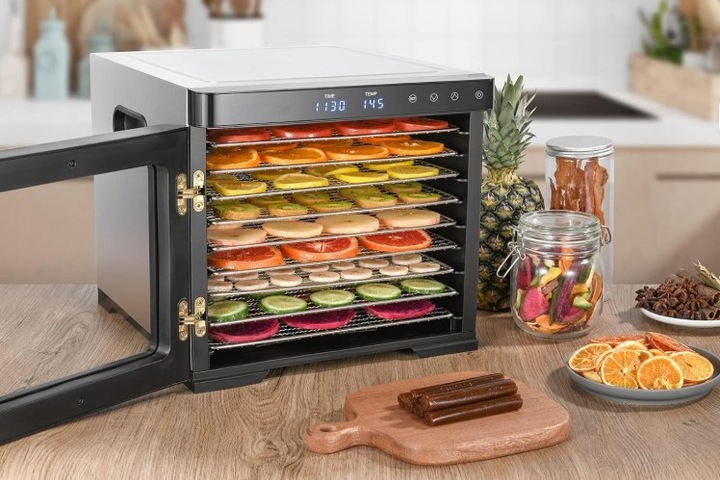 SUSZARKA SPOŻYWCZA DO ŻYWNOŚCI GRZYBÓW ZIÓŁ OWOCÓW WARZYW TIMER! 1000W