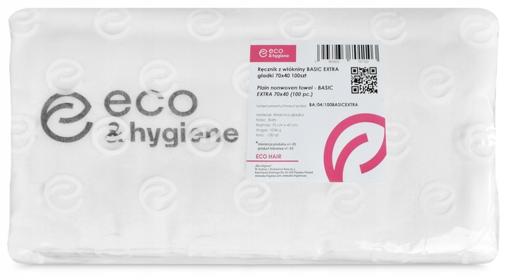 Ręcznik Fryzjerski włókninowy SOFT 70x40cm 100 sztuk