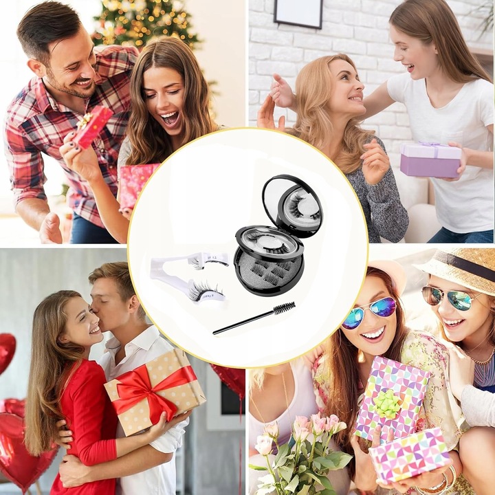 Rzęsy magnetyczne 3D Natural Look Dual Magnetic Lashes Kit z aplikatorem