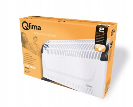 Grzejnik elektryczny konwektorowy 2000W Qlima ECH4020 termostat cicha