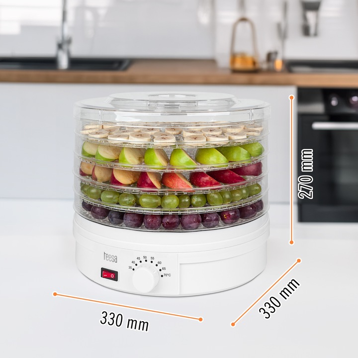 Suszarka spożywcza do grzybów warzyw owoców ziół 250W Teesa