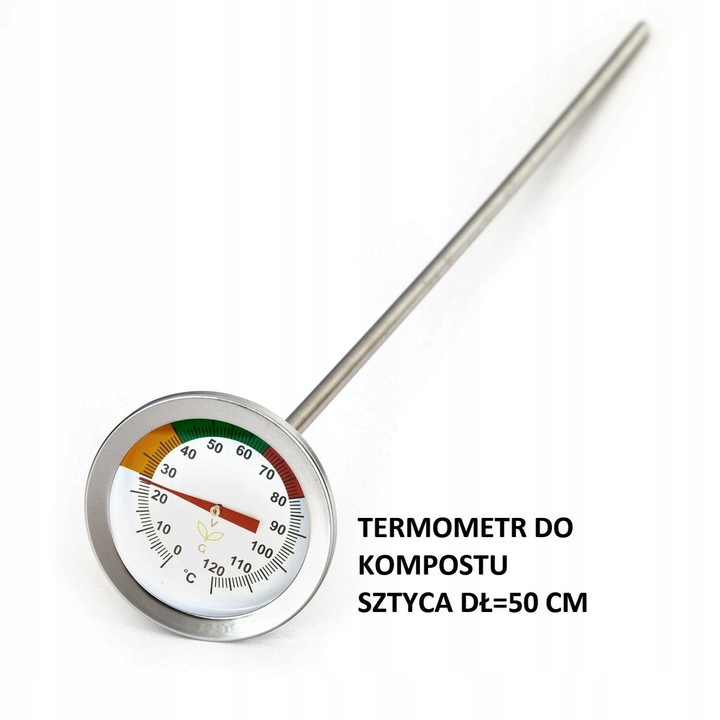 TERMOMETR DO KOMPOSTU 50 CM SZTYCA!