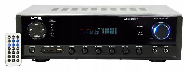 KOLUMNY ESTRADOWE 1600W + KOŃCÓWKA BT NAGŁOŚNIENIE