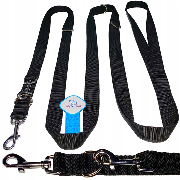 Smycz Treningowa Przepinana na 5 różnych długości. B. Mocna Szer.25 mm - 5m