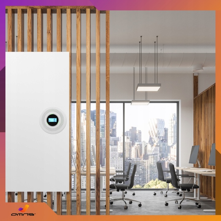 Czujnik czadu i dymu detektor tlenku węgla JKD 512COM certyfikowany