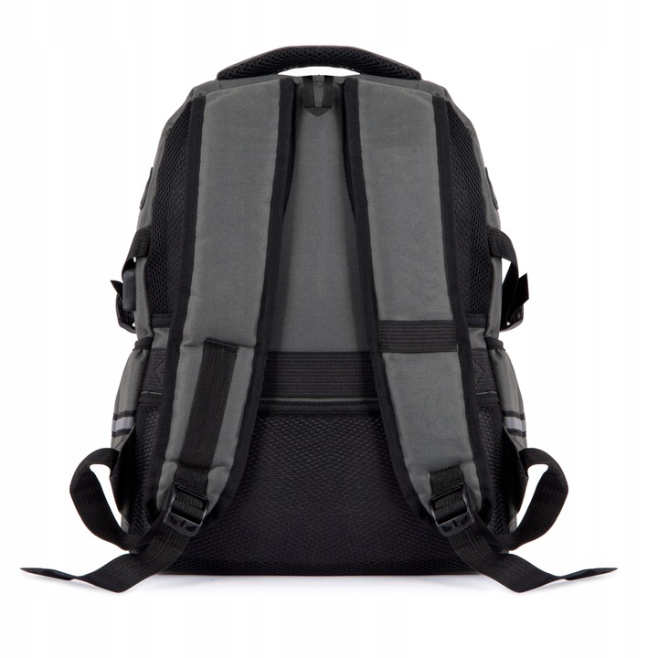 Plecak TORNISTER szkolny młodzieżowy DUŻY czarny 24L Klasy 1-8 Odblaski