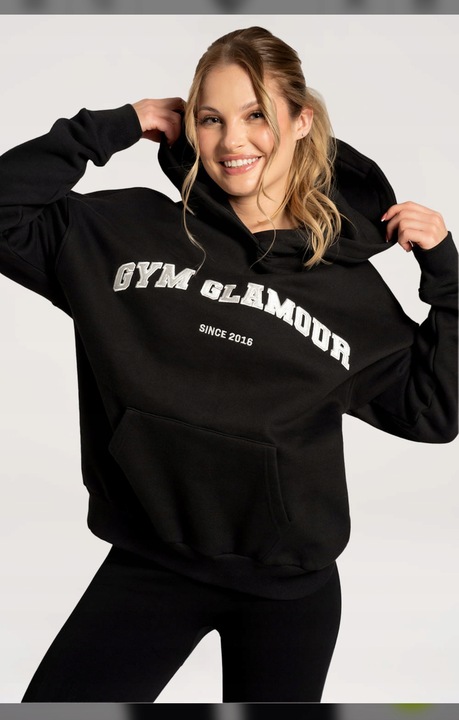 BLUZA COLLEGE CZARNA GYM GLAMOUR XS