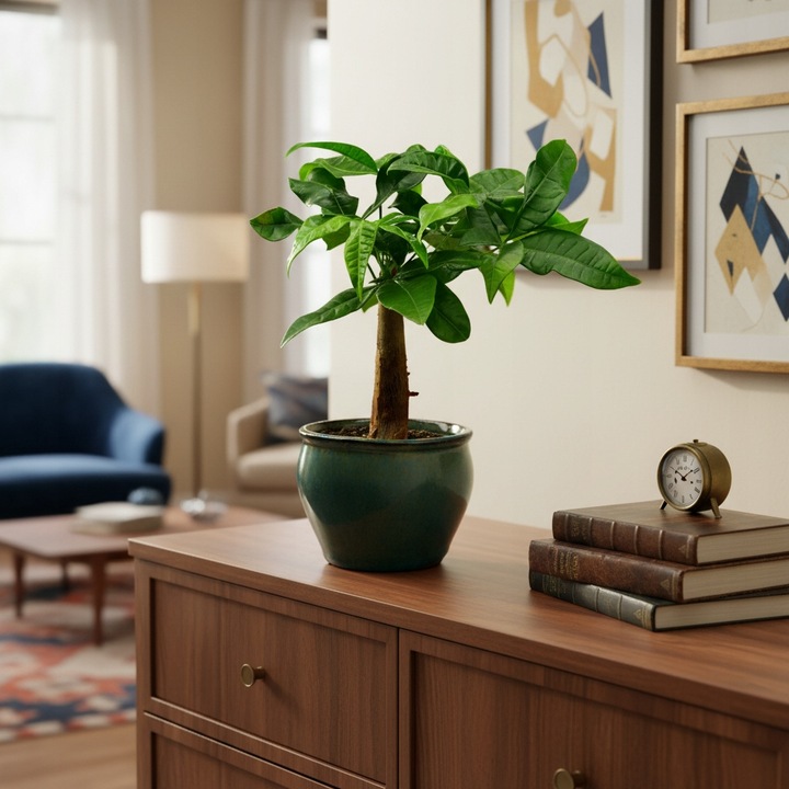 Pachira Aquatica Pachira wodna drzewko szczęścia! D9cm TYPU BONSAI