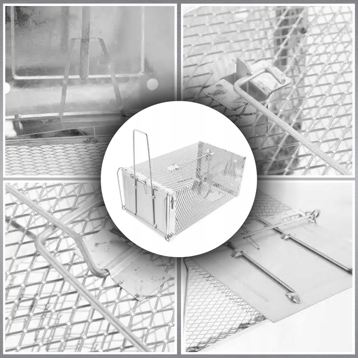 PUŁAPKA ŻYWOŁAPKA NA SZCZURY MYSZY GRYZONIE KUNY ŁAPKA DO ŁAPANIA