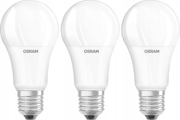 Żarówka LED E27 13W = 100W 1521lm 2700K ciepła BASE 3szt OSRAM