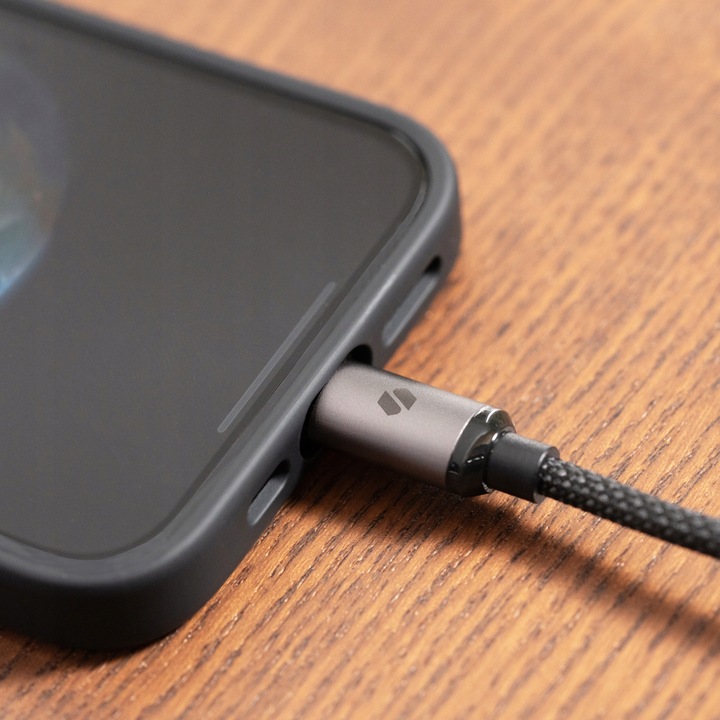 SPACECASE MOCNY KABEL USB-C DO USB-C TYP-C PD 60W 100CM SZYBKIE ŁADOWANIE