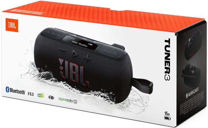 Radio JBL Tuner 3 Przenośne Czarny