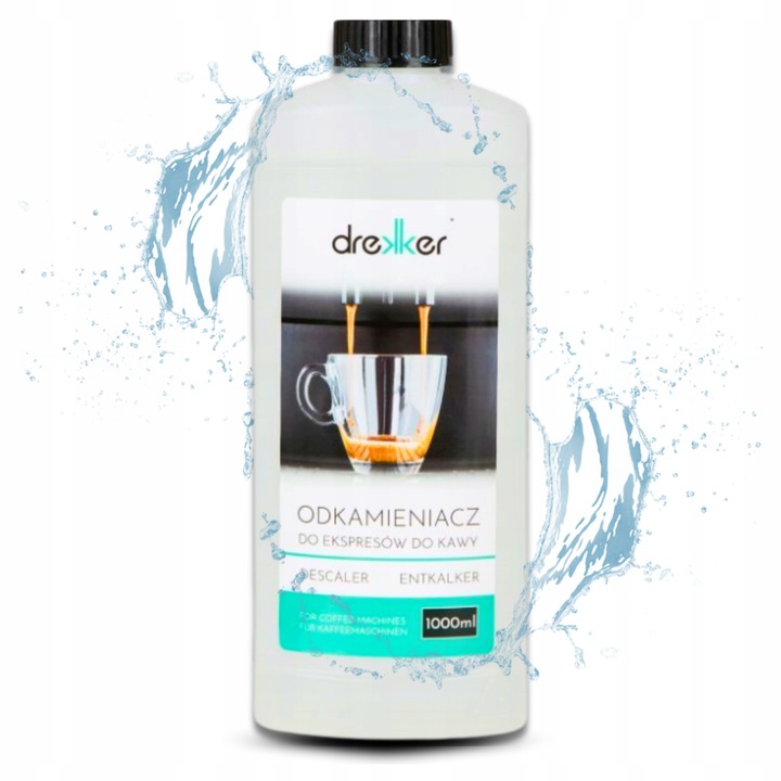 UNIWERSALNY Odkamieniacz w Płynie do Ekspresów Ekspresu 1000ml Drekker